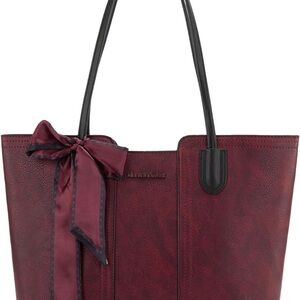 Elegant Burgundy Tote Bag